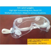 Anti Virus Goggles Surgical Transparent Safety Medical Protective Eye Protection Plastic Goggles Safety Glasses Goggles for Hospital